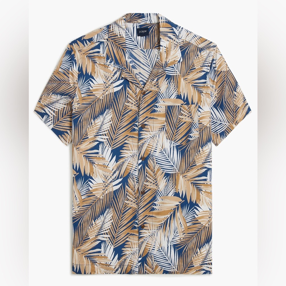 Men’s Resort Hawaiian Shirt Short Sleeve Printed Camp Shirt